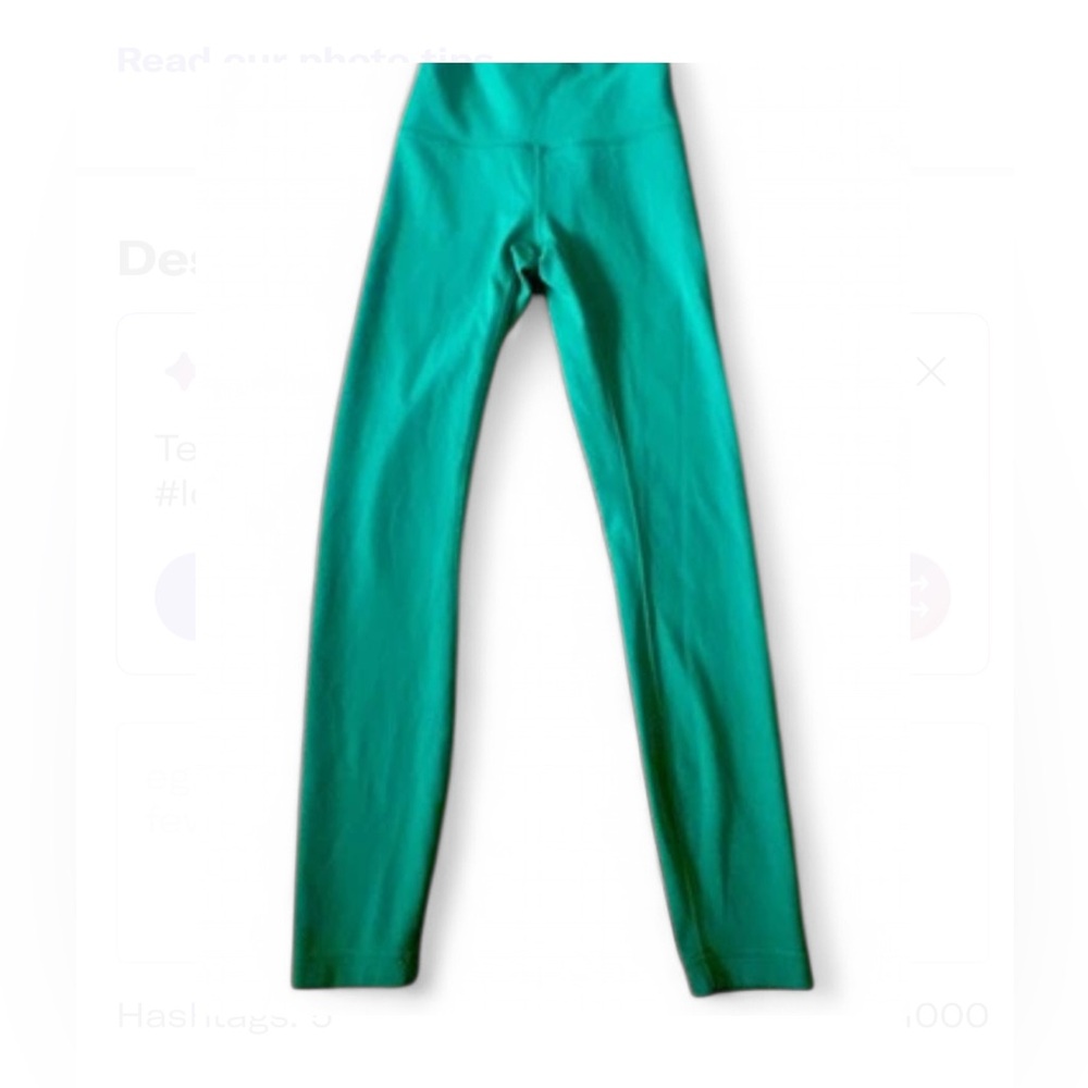 Lululemon Wunder Train High Rise 25” Leggings Size 2 Maldives Green LW5CQDS NWOT - Picture 2 of 8